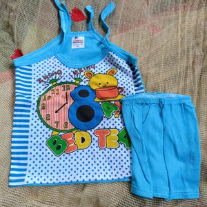 Baby Dress Cotton Blue