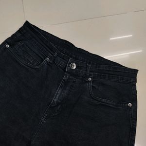 Zudio Dark Grey Slim Fit Jeans For Men
