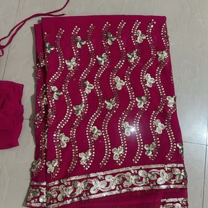 Pink Saree