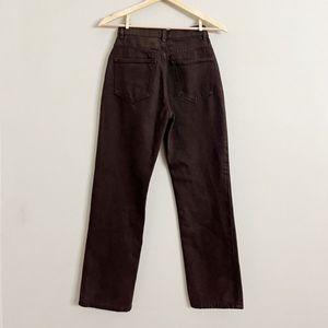 Zara Brown Mid Rise Jeans