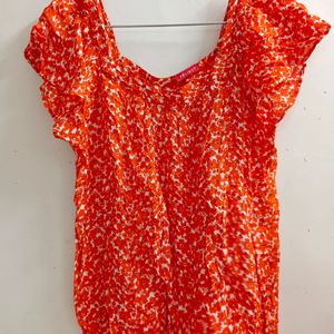 Simple New Orange Top