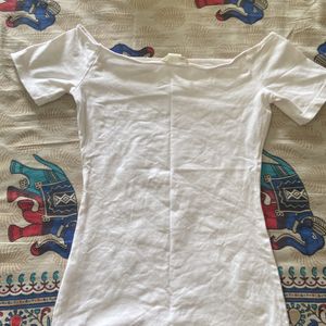 H&M Off Shoulder White Top