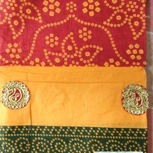 Printed Red Sarees