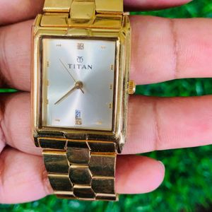 TITAN Golden Watch