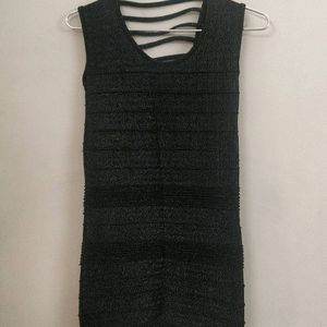 Black Silver Dress For Women