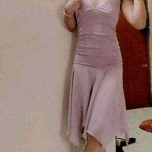 Mermaid Style, Muted Lilac Dress