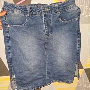 New Denim Skirt Woth Embellishments 28