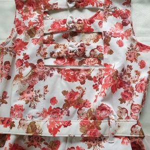 Floral Knee Length Dress