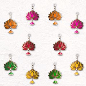 Pack of 5 Lotus Jhumki Hangings