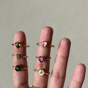 Mini Real Flower Ring