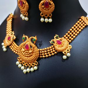 Necklace In Temple Jwellery