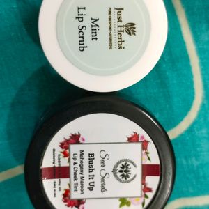 Lip Scrub And Li & Cheek Tint