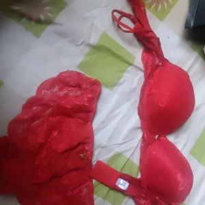 Brand New Sexy Lingerie Set In Red - 30 Size