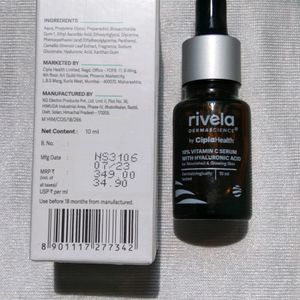 Rivela 10% Vitamin C Serum with Hyaluronic Acid