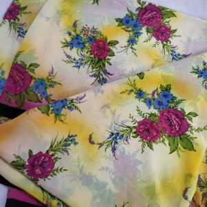 MultiColour Printed Saree