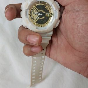 ⌚Piaoma Waterproof Series Analogue-Digital Golden