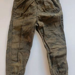 Baby Boy Joggers In Military Print