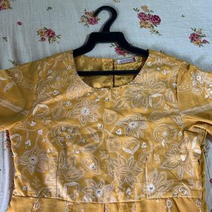 Juniper Georgette Printed Anarkali Dress