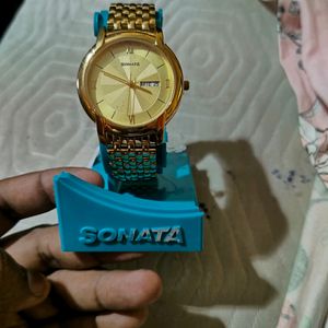 New Sonata Office 2.0 Men Watch Seal Pack