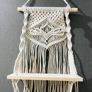 Handmade Macrame Wall Hanging Shelf