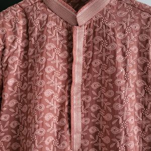 Men Mohan Lal Sons Mauve Kurta