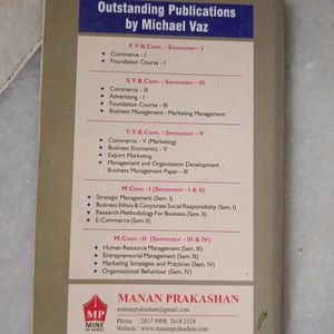 Manan Prakashan BMS degree Course