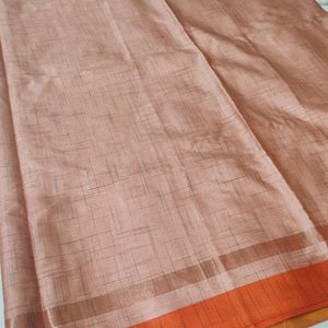 New🌟 Cotton Blend Saree With Blouse