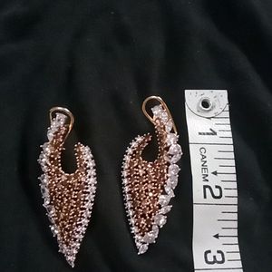 American Diamond Long Earrings