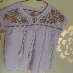 White Top Embroidery