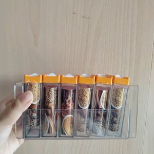 TRANSPARENT SPICE RACK