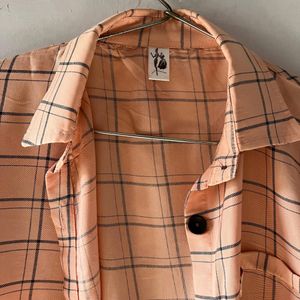 Tie Up Check Shirt