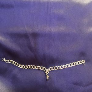 A Silver Broken Heart Braclet