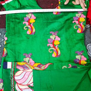 Green Patiala Salwar Kurti Set