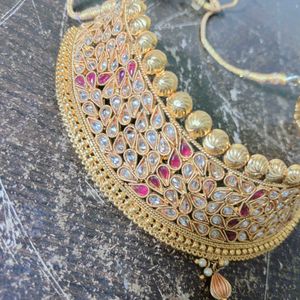 Golden Kundan Choker Set