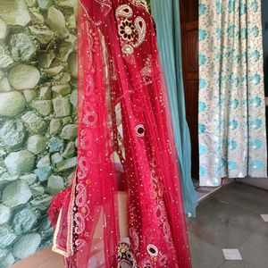 Maroon Bridal Heavy Work Lehenga