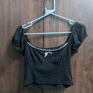 Black Urbanic Crop Top