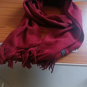 #pricedrop Premium Quality Woollen Maroon Stole