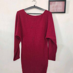 Bodycon Maroon Dress