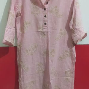 Pink Long Kurti