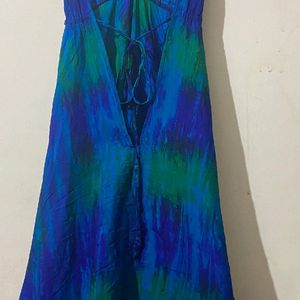 Goa Beach Blue Dress