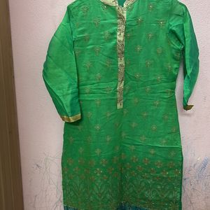 Green Colour Kurta