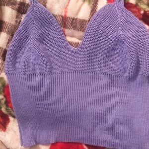 Lavender Crop Top