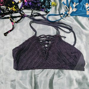 Combo Of Five Branded Halter Neck Bra