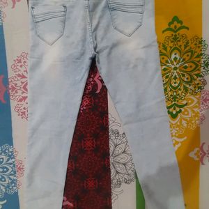 women light blue coloured jeans