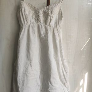 Cotton White Dress And Top