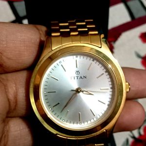 New TITAN Golden Watch For Men ⌚