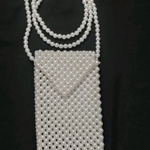 Handmade Pearl Sling Bag