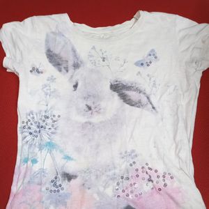 Rabbit Print Tshirt