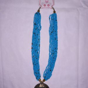 Blue Beads Necklace