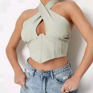 Halter Neck Corset Top